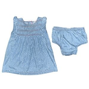 SPLENDID Baby girl Jean dress and bloomers size 6-12 months